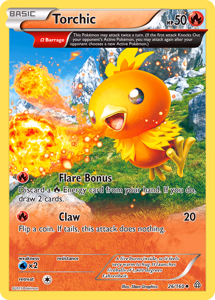 Torchic 26/160 Pokemon card