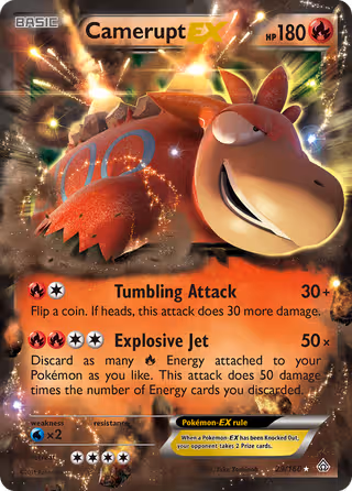 Camerupt EX 29/160 Pokemon card
