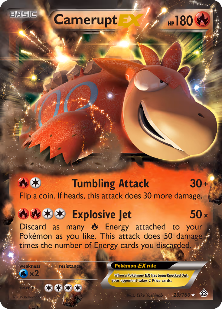 Camerupt EX 29/160 Pokemon card