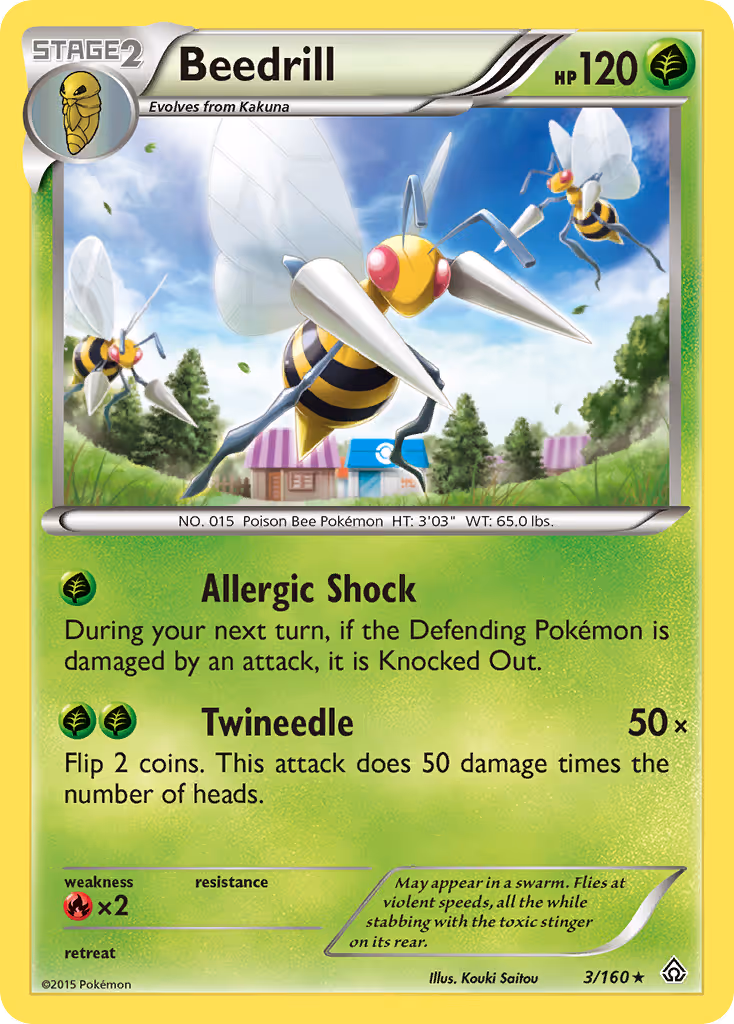 Beedrill 3/160 Pokemon card