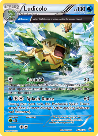Ludicolo 37/160 Pokemon card