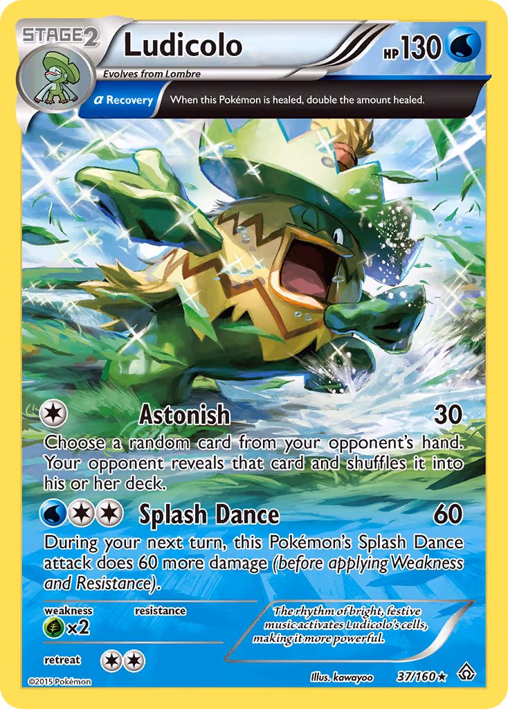Ludicolo 37/160 Pokemon card