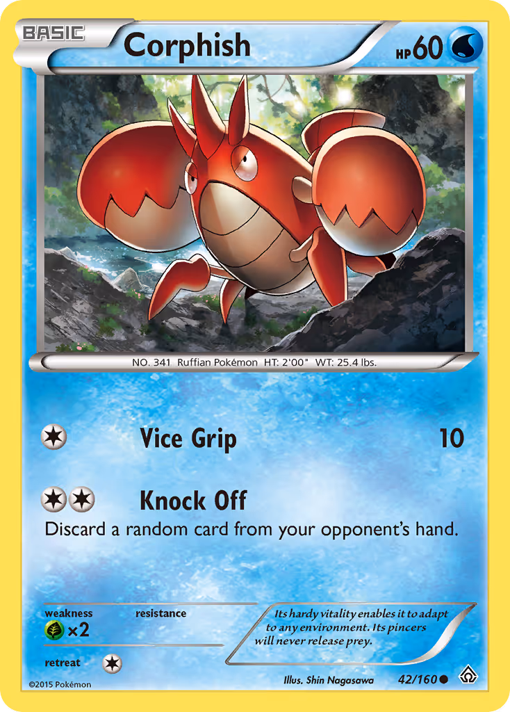 Corphish 42/160 Pokemon card