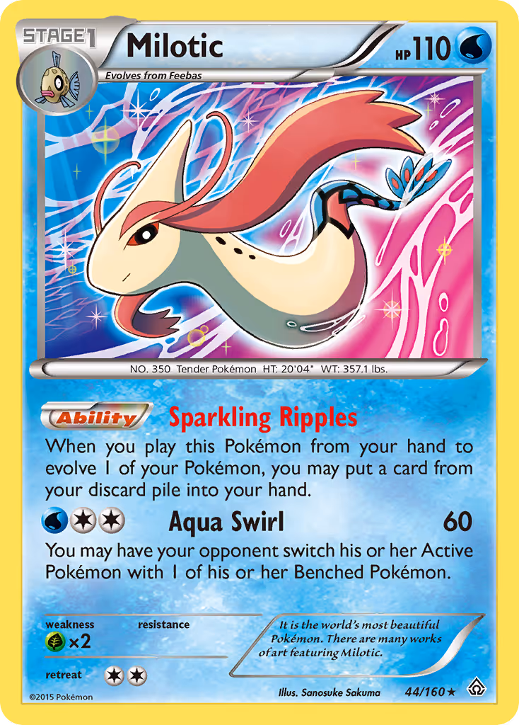 Milotic 44/160 Pokemon card