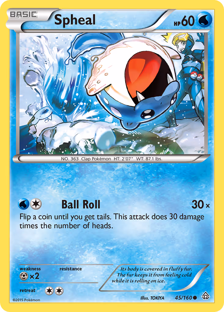 Spheal 45/160 Pokemon card