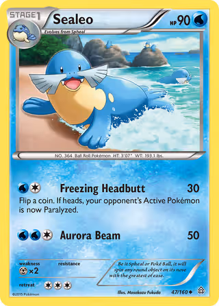 Sealeo 47/160 Pokemon card