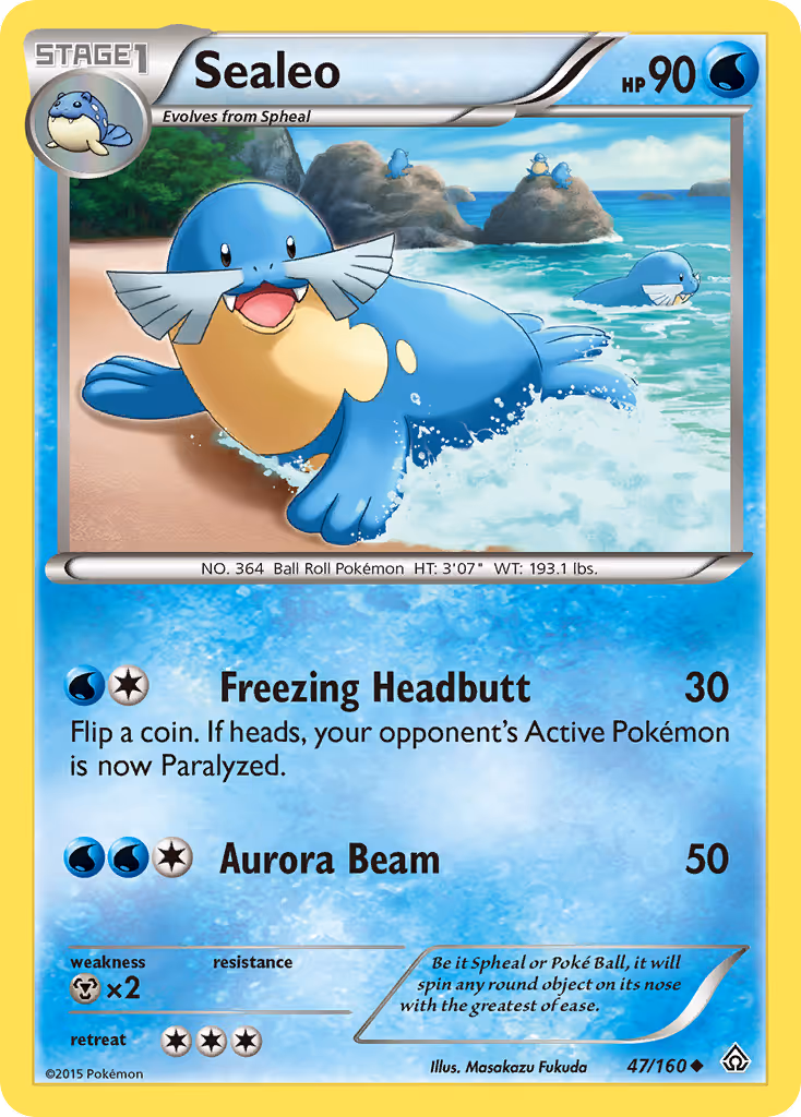 Sealeo 47/160 Pokemon card