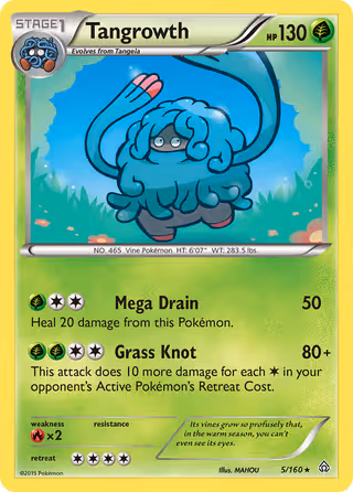 Tangrowth 5/160 Pokemon card