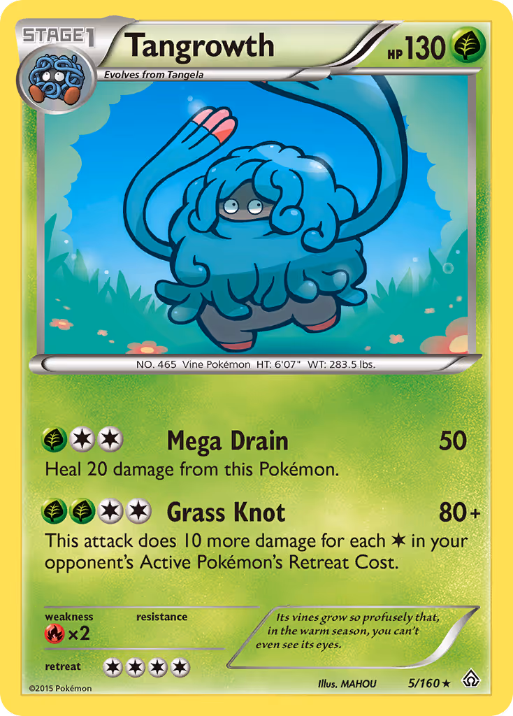 Tangrowth 5/160 Pokemon card