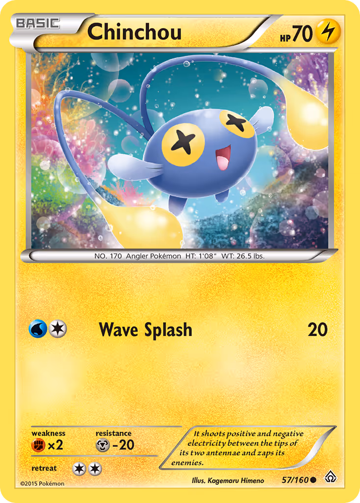 Chinchou 57/160 Pokemon card