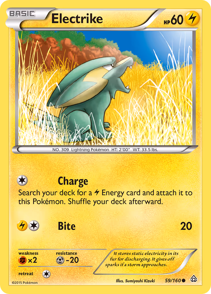 Electrike 59/160 Pokemon card