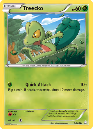 Treecko 6/160 Pokemon card
