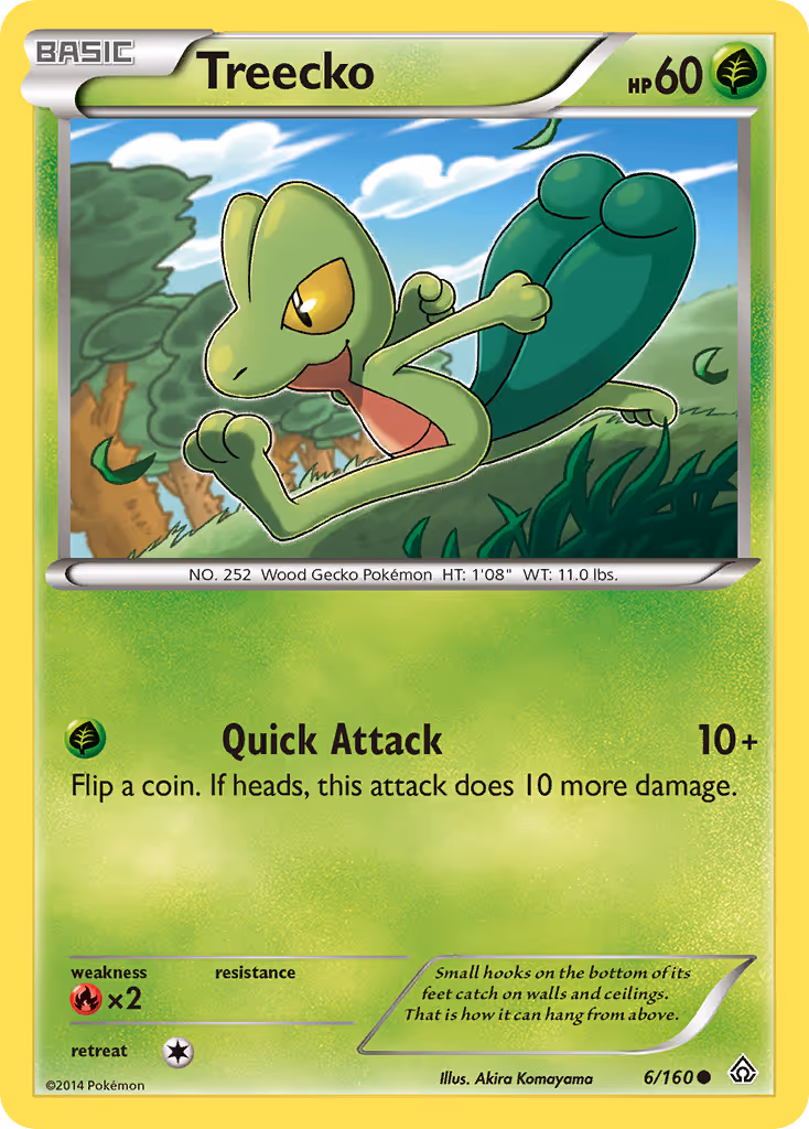 Treecko 6/160 Pokemon card