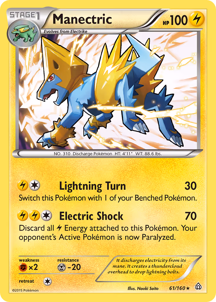Manectric 61/160 Pokemon card