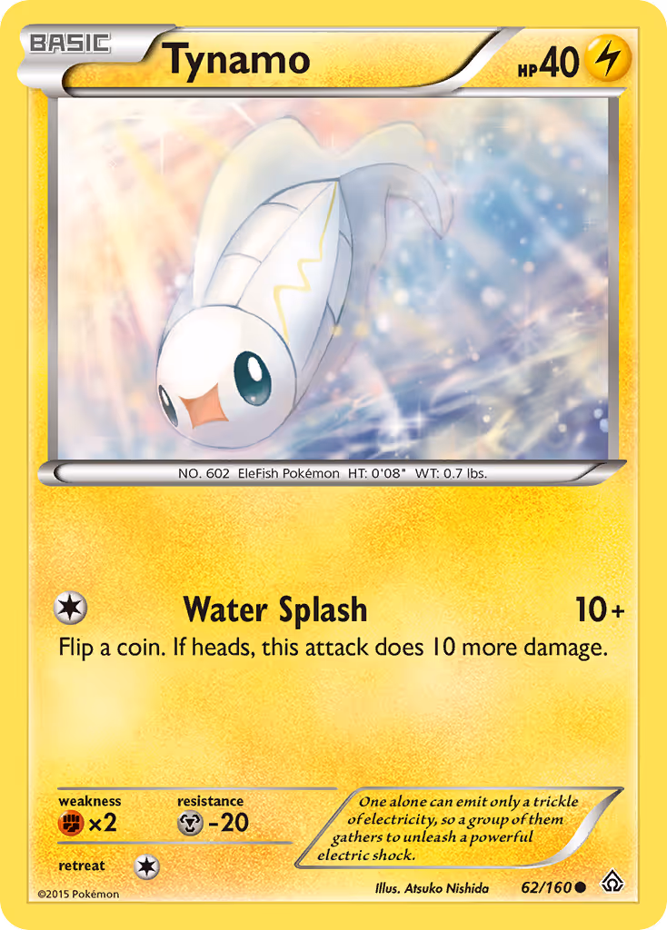 Tynamo 62/160 Pokemon card