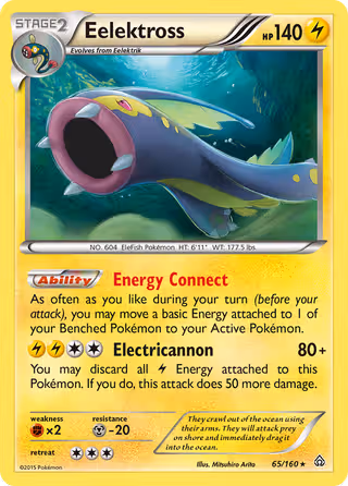 Eelektross 65/160 Pokemon card