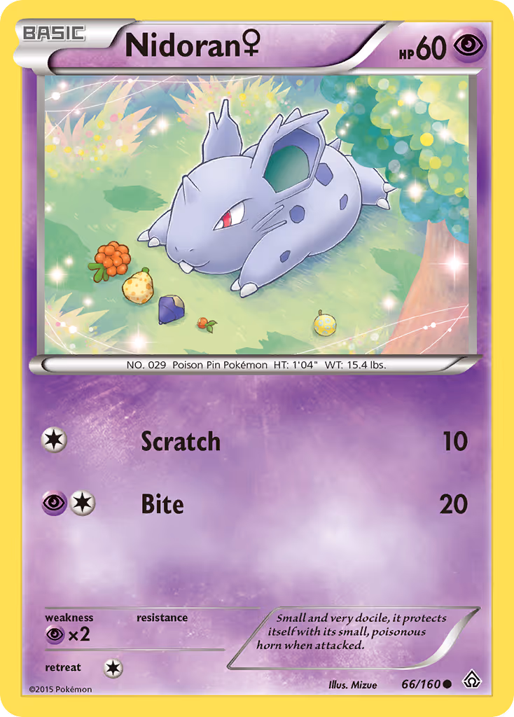 Nidoran♀ 66/160 Pokemon card