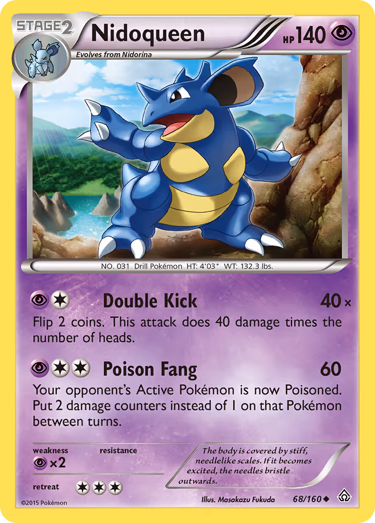 Nidoqueen 68/160 Pokemon card