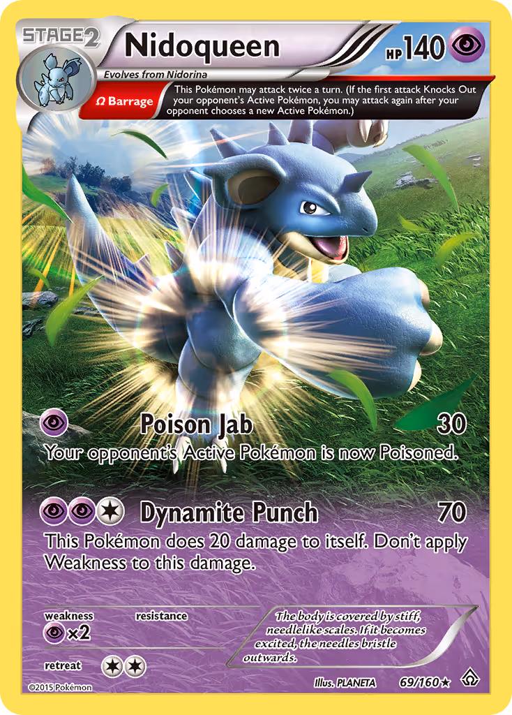 Nidoqueen 69/160 Pokemon card