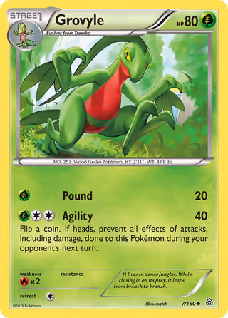 Grovyle 7/160 Pokemon card