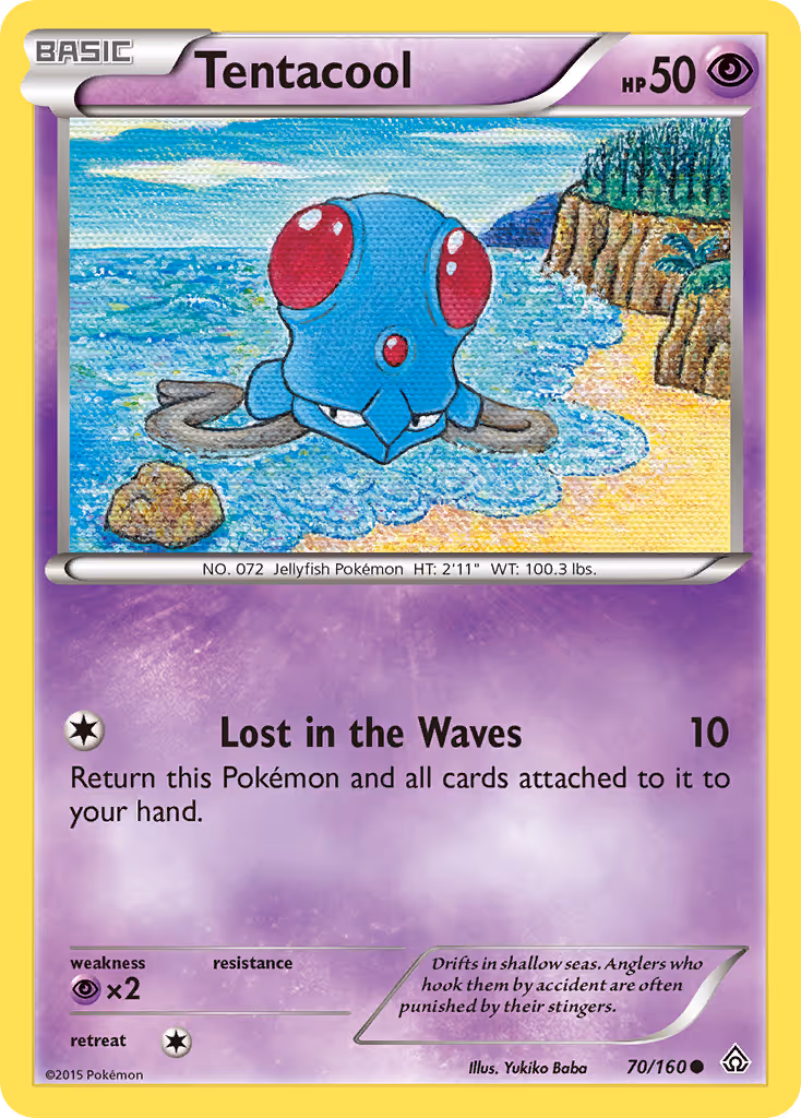 Tentacool 70/160 Pokemon card