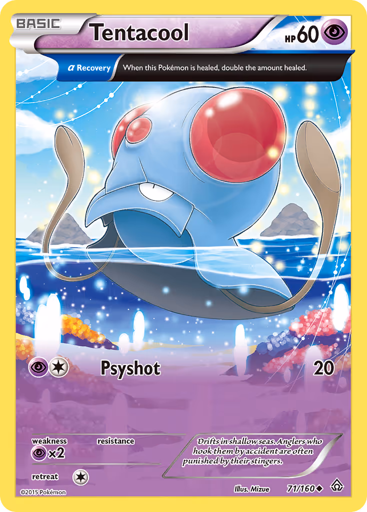Tentacool 71/160 Pokemon card