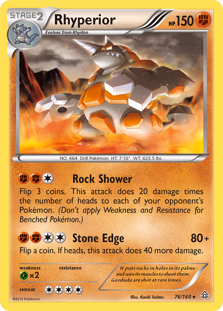 Rhyperior 76/160 Pokemon card