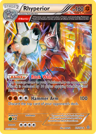 Rhyperior 77/160 Pokemon card