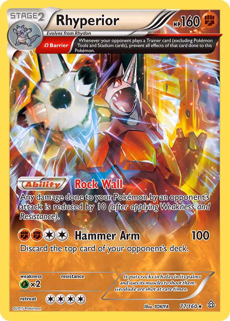 Rhyperior 77/160 Pokemon card