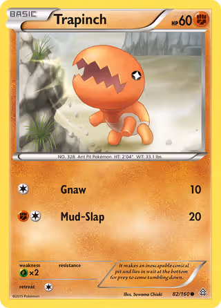 Trapinch 82/160 Pokemon card
