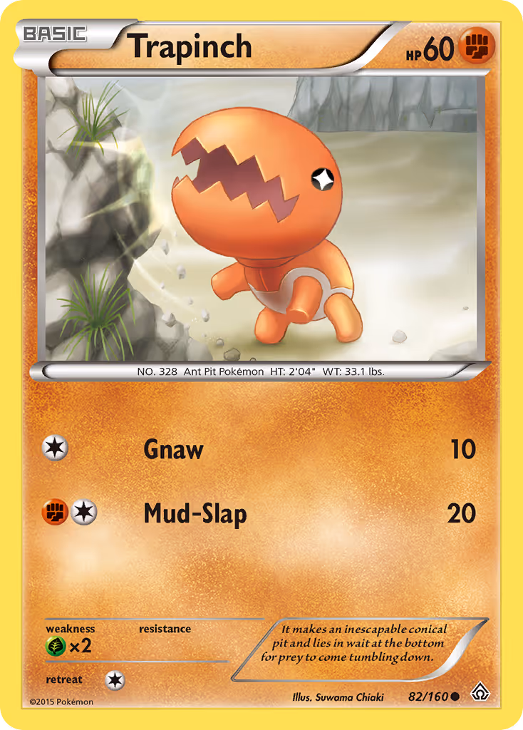 Trapinch 82/160 Pokemon card