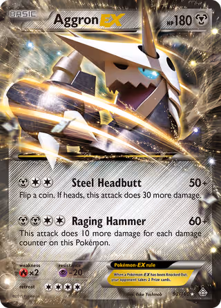 Aggron EX 93/160 Pokemon card