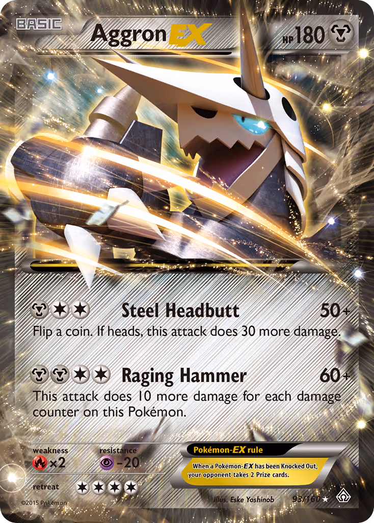 Aggron EX 93/160 Pokemon card