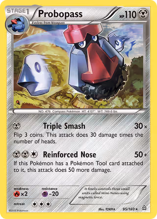 Probopass 95/160 Pokemon card