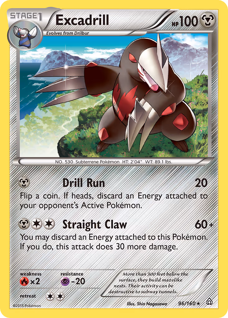 Excadrill 96/160 Pokemon card