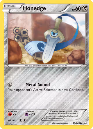 Honedge 98/160 Pokemon card