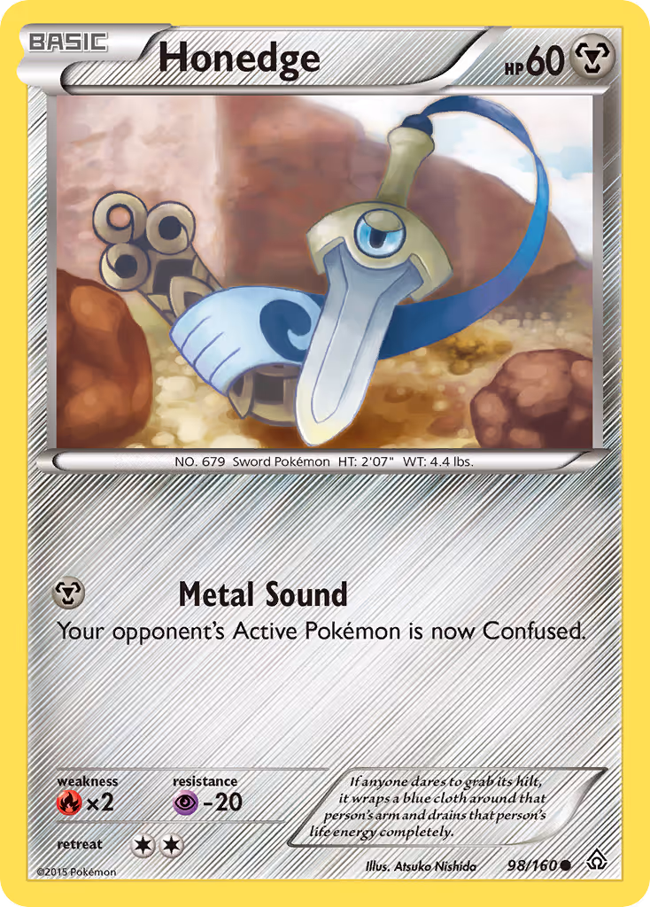 Honedge 98/160 Pokemon card