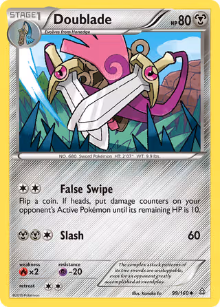 Doublade 99/160 Pokemon card