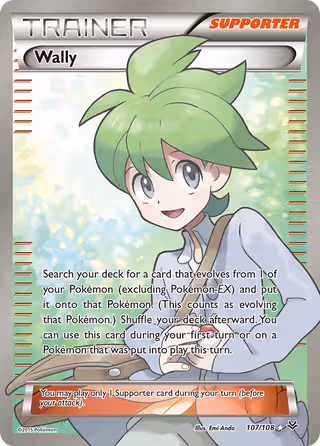 Wally 107/108 Pokemon card