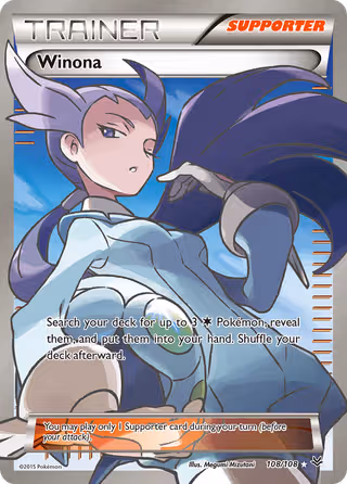 Winona 108/108 Pokemon card
