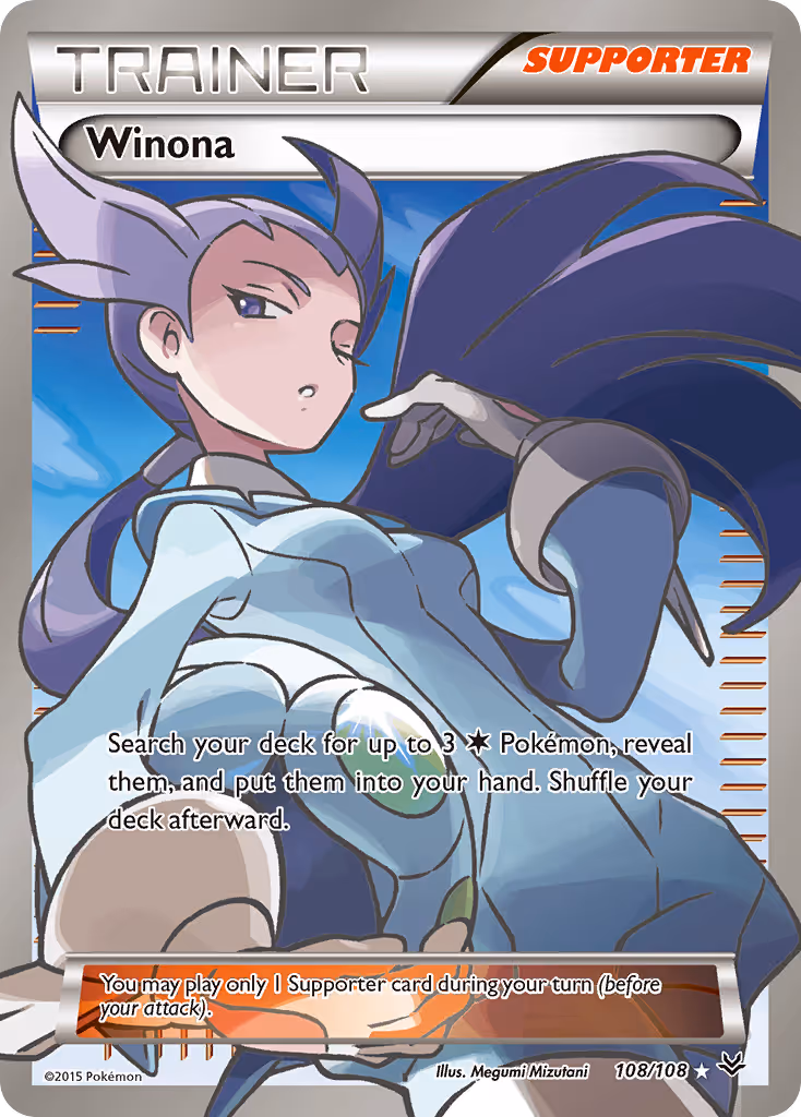 Winona 108/108 Pokemon card