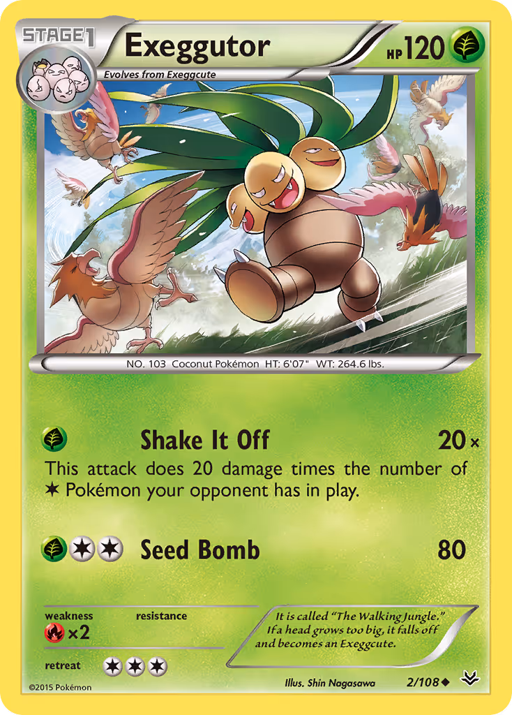 Exeggutor 2/108 Pokemon card