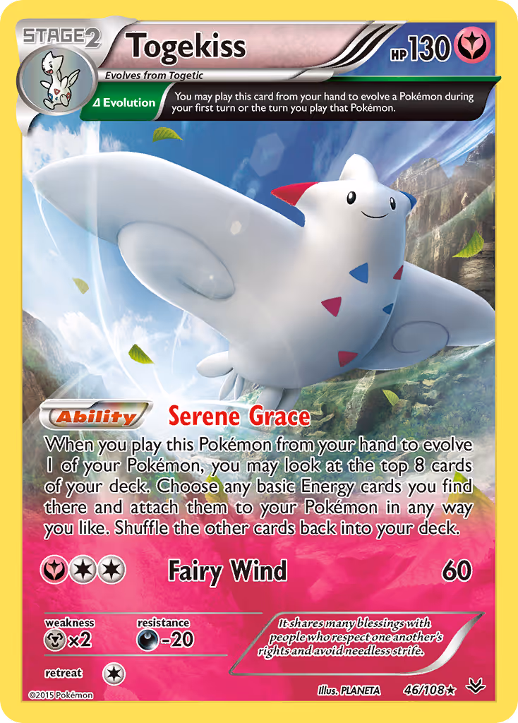 Togekiss 46/108 Pokemon card