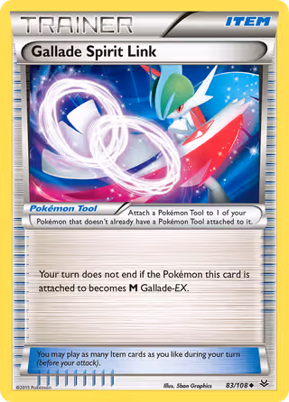 Gallade Spirit Link 83/108 Pokemon card