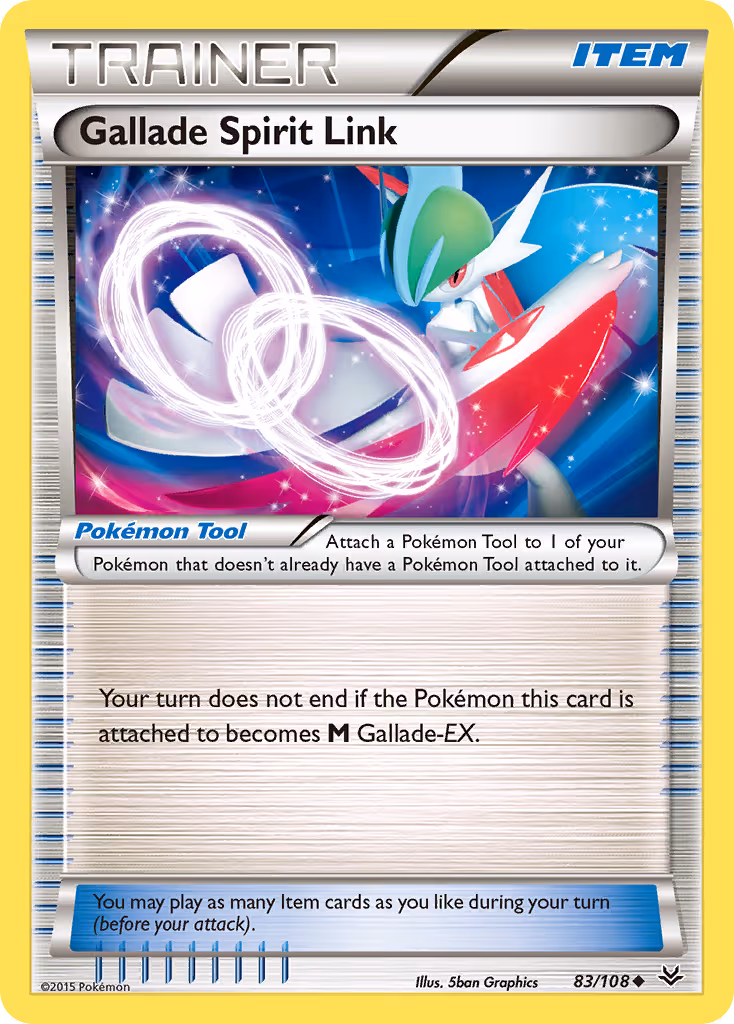 Gallade Spirit Link 83/108 Pokemon card