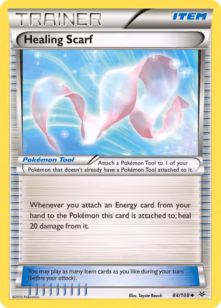 Healing Scarf 84/108 Pokemon card