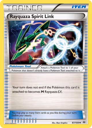 Rayquaza Spirit Link 87/108 Pokemon card