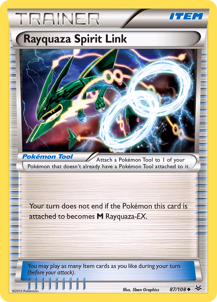 Rayquaza Spirit Link 87/108 Pokemon card