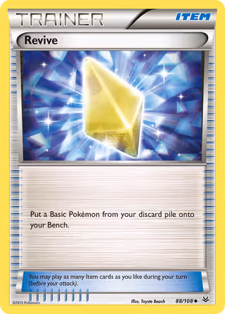 Revive 88/108 Pokemon card