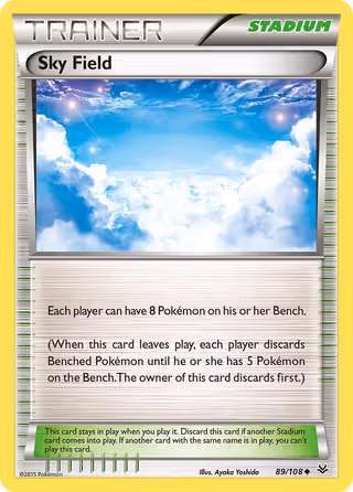 Sky Field 89/108 Pokemon card